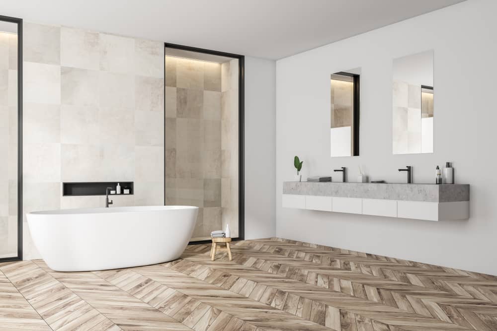 salle-de-bain-contemporaine-baignoire